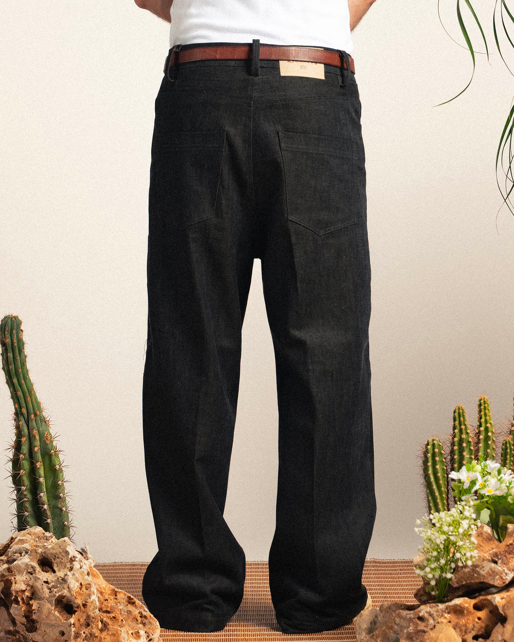 Concrete Black Baggy Denim Pant