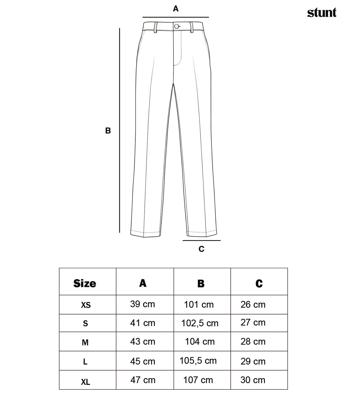 Raw Blue Flare Denim Pant size guide