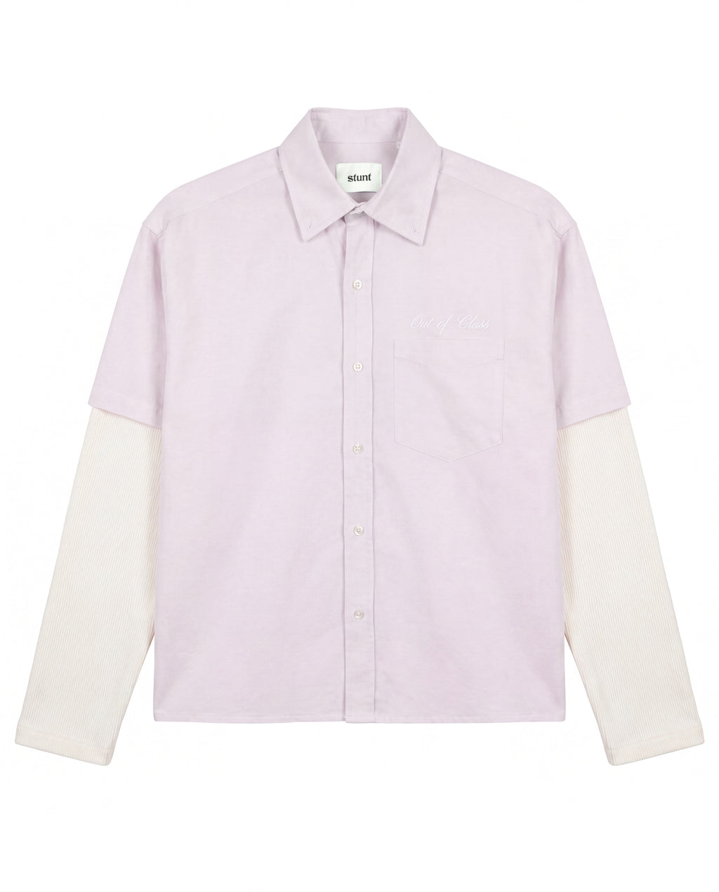 Chalk Pink Layered Oxford Shirt