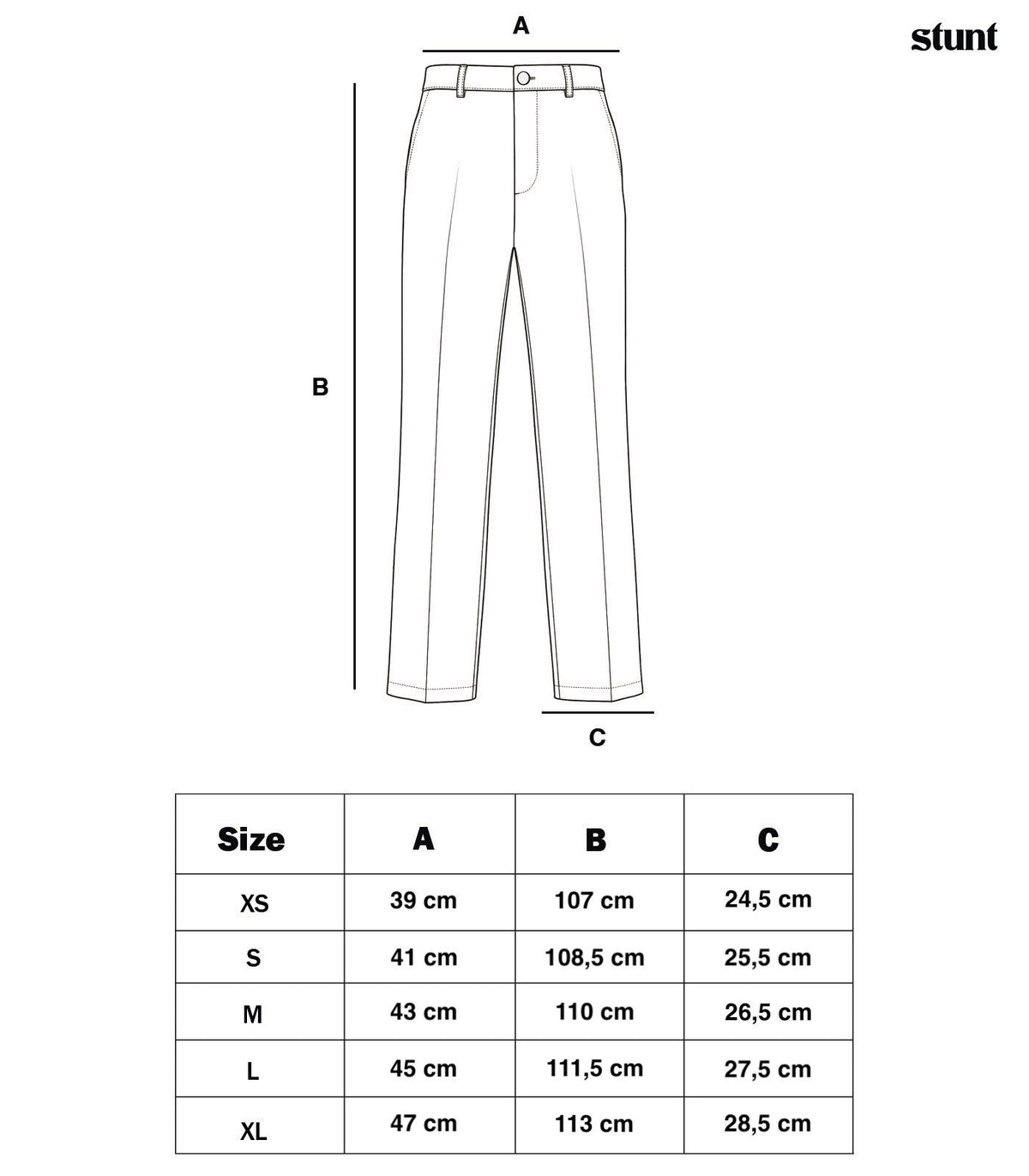 Relaxed Flare Pant size guide