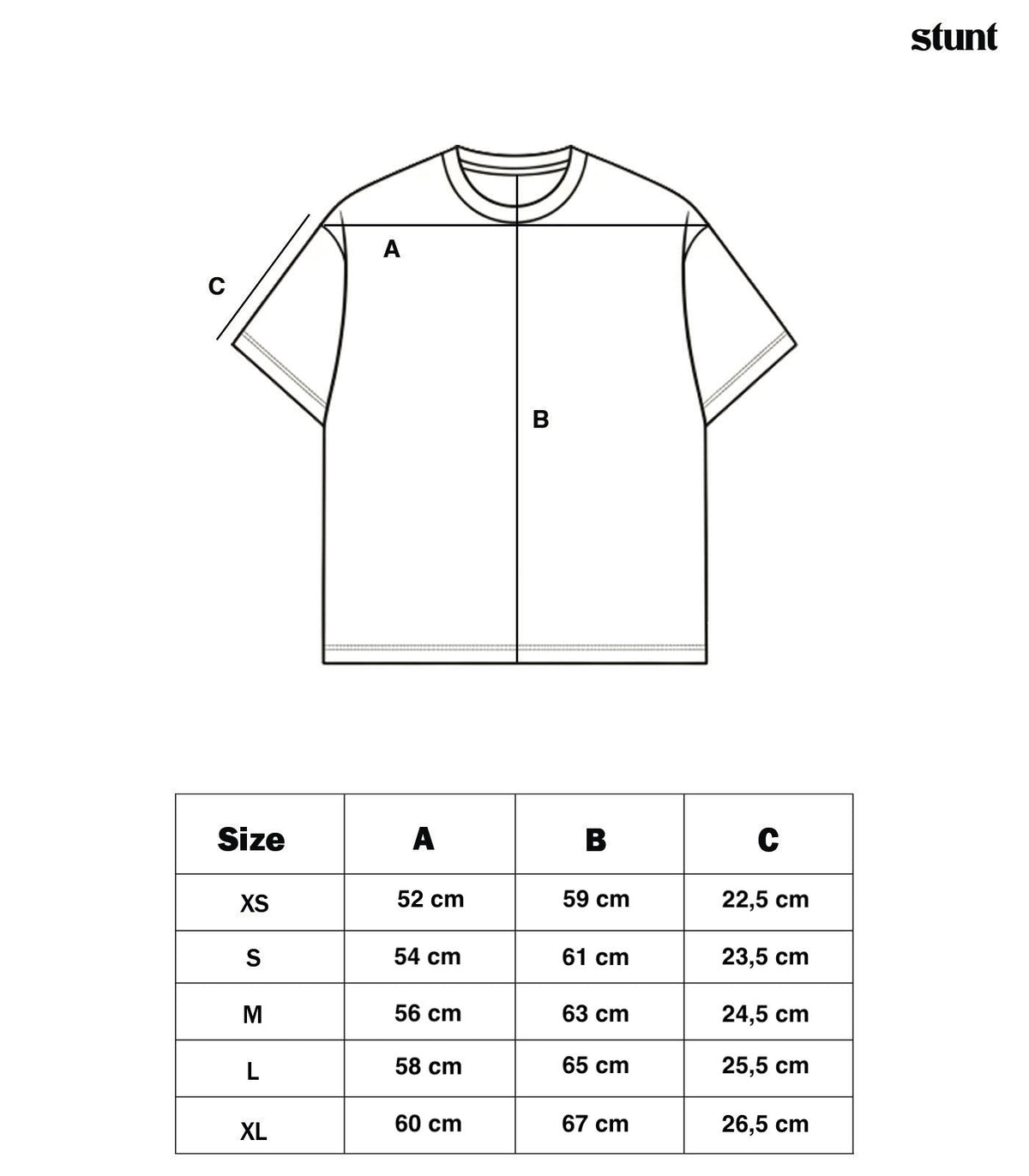 Logo Tee size guide